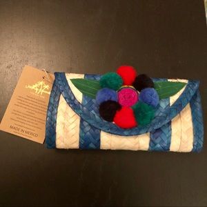 Josephine Alexander Melissa Pom Wallet in Azure